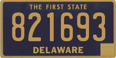 DE license plate 821693