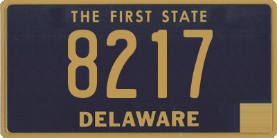 DE license plate 8217