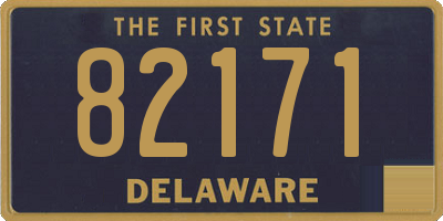 DE license plate 82171