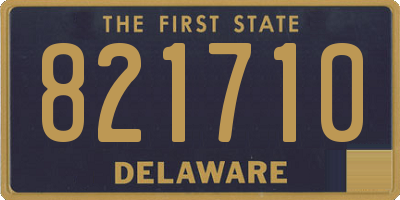 DE license plate 821710