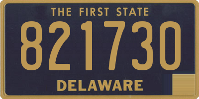DE license plate 821730