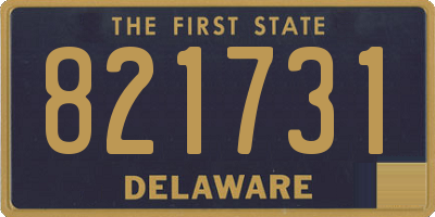 DE license plate 821731