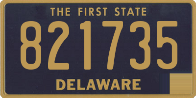 DE license plate 821735