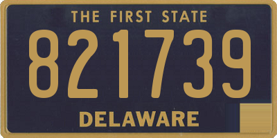 DE license plate 821739