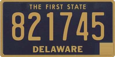 DE license plate 821745