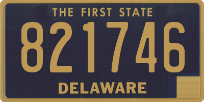 DE license plate 821746