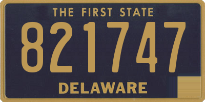 DE license plate 821747
