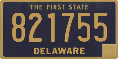 DE license plate 821755