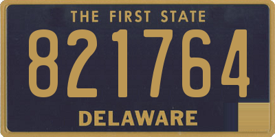 DE license plate 821764