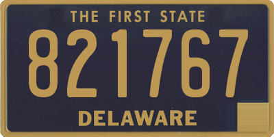 DE license plate 821767