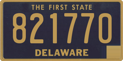 DE license plate 821770