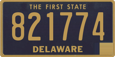 DE license plate 821774