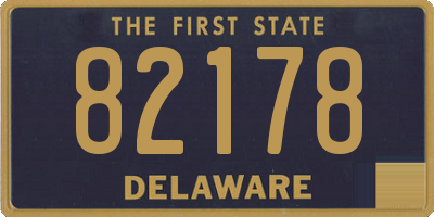 DE license plate 82178