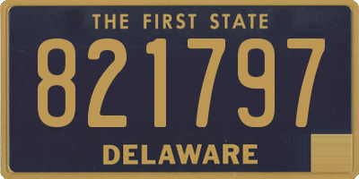 DE license plate 821797