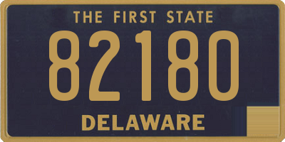 DE license plate 82180