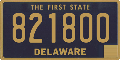 DE license plate 821800