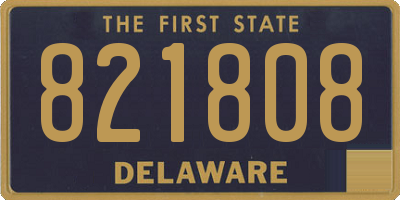 DE license plate 821808