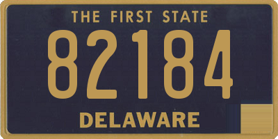 DE license plate 82184