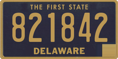 DE license plate 821842