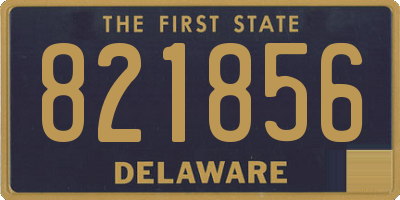 DE license plate 821856