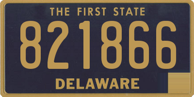 DE license plate 821866