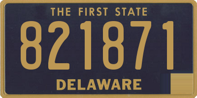 DE license plate 821871