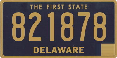 DE license plate 821878