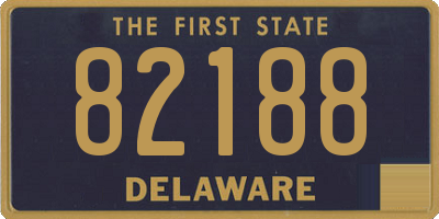DE license plate 82188