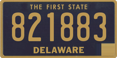 DE license plate 821883