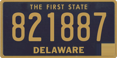 DE license plate 821887