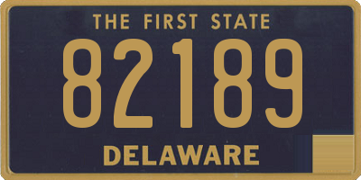 DE license plate 82189