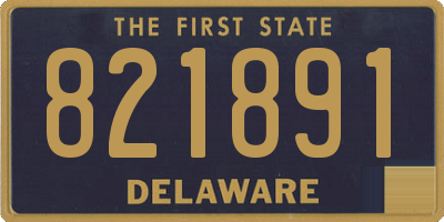 DE license plate 821891