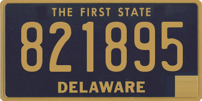 DE license plate 821895