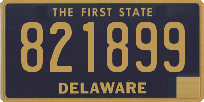 DE license plate 821899