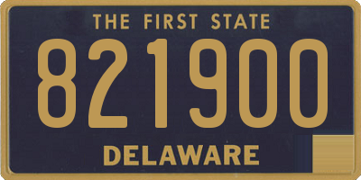 DE license plate 821900