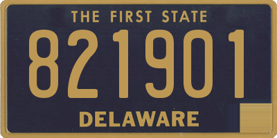 DE license plate 821901
