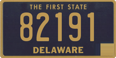 DE license plate 82191