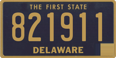 DE license plate 821911