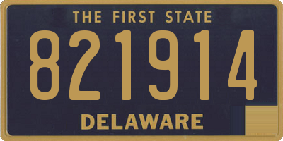 DE license plate 821914