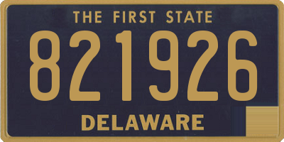 DE license plate 821926