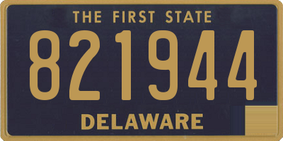 DE license plate 821944