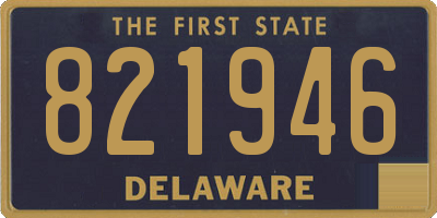 DE license plate 821946