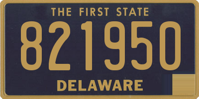 DE license plate 821950