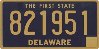 DE license plate 821951