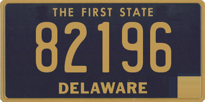 DE license plate 82196