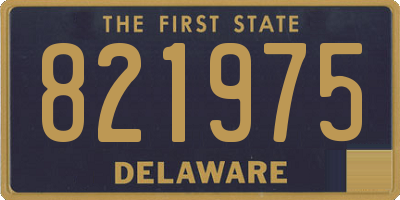 DE license plate 821975