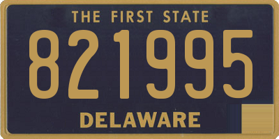 DE license plate 821995