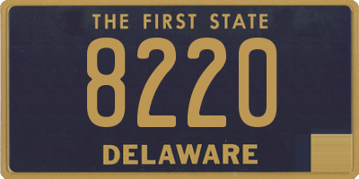 DE license plate 8220