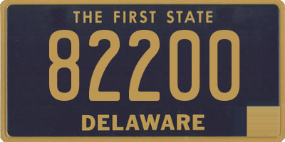 DE license plate 82200