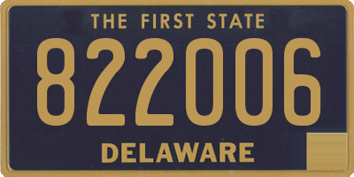 DE license plate 822006
